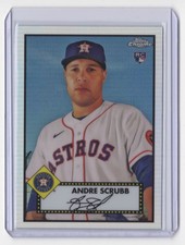 2021 Topps Chrome Platinum Anniversary Refractor Andre Scrubb Rookie Houston