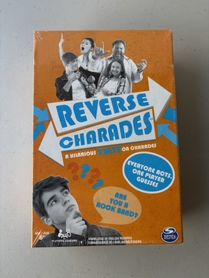 Spin Master Original Reverse Charades Card Game Party Game New Sealed