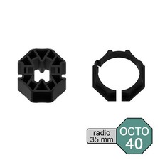 Kit adaptateur pour moteur de volet roulant radio Ø 35 mm dans tube OCTO Ø 40 mm