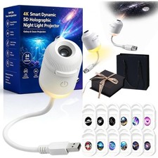 New Plug and Play Hd Star Projector, 360  Adjustable Hd Smart Dynamic