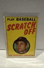 1971 Topps - Scratch Off Carl Yastrzemski Scratched