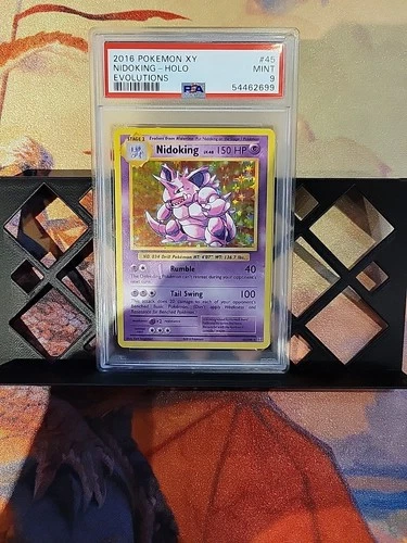 PSA 9 Pokémon TCG Nidoking Evolutions 45/108