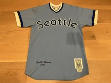 VTG Rare Authentic Mitchell & Ness 1977 TBTC Seattle Mariners Jersey Throwback M