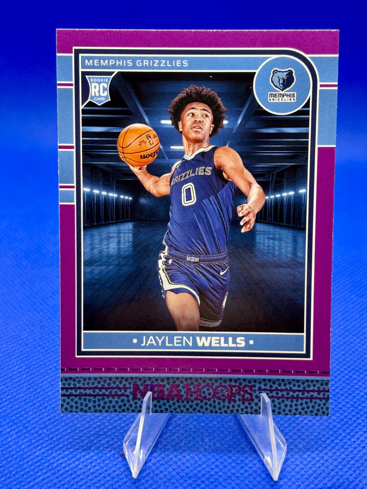 2024-25 NBA Hoops Jaylen Wells Premium Purple RC #269