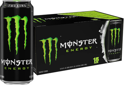 Energy Drink, Green, Original, 16 Ounce (Pack of 15)