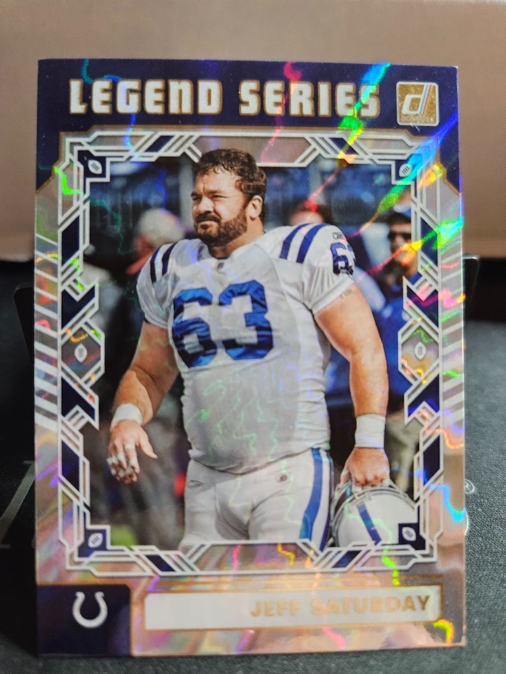 2025 Panini Donruss Jeff Saturday #TLS-JSA Legend Series Parallel Colts
