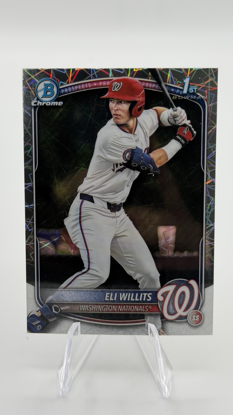 2025 Bowman Draft - Chrome Eli Willits #BDC-1 Lazer Refractor (RC)
