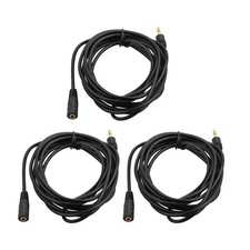 3.5mm Stereo Audio Female to Male Extension Cable for Mp4 Mp3 Mobile Phone NEW