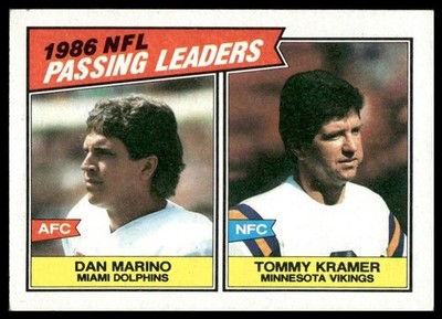 1987 Topps #227 Dan Marino / Tommy Kramer