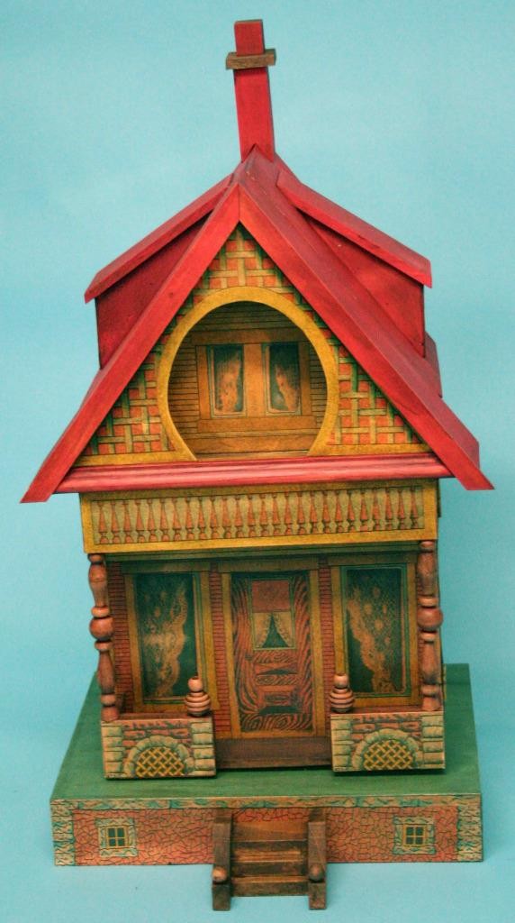 Jean Nordquist's Reproduction Bliss Keyhole 19"H Doll House KIT with interior