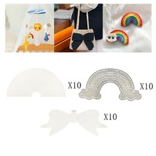 Mesh Plastic Canvas Sheetscanvas Sheets Knitting DIY Crafts Mesh Sheet 10 x