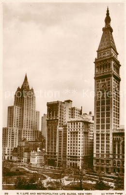 New York City New York Life and Metropolitan Life Buildings