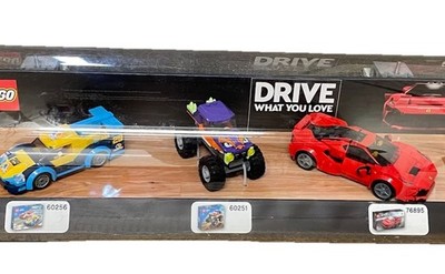 Lego Store Display Case Love What You Drive Cars 76895 60251 60256