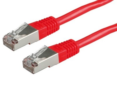 Patchkabel Kat.6 S/FTP 0,5m rot - Netzwerkkabel, Ethernet-Kabel