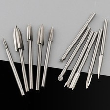 Jeu de forets à bois pour sculpture pour outils rotatifs tige 3 mm pour travaux