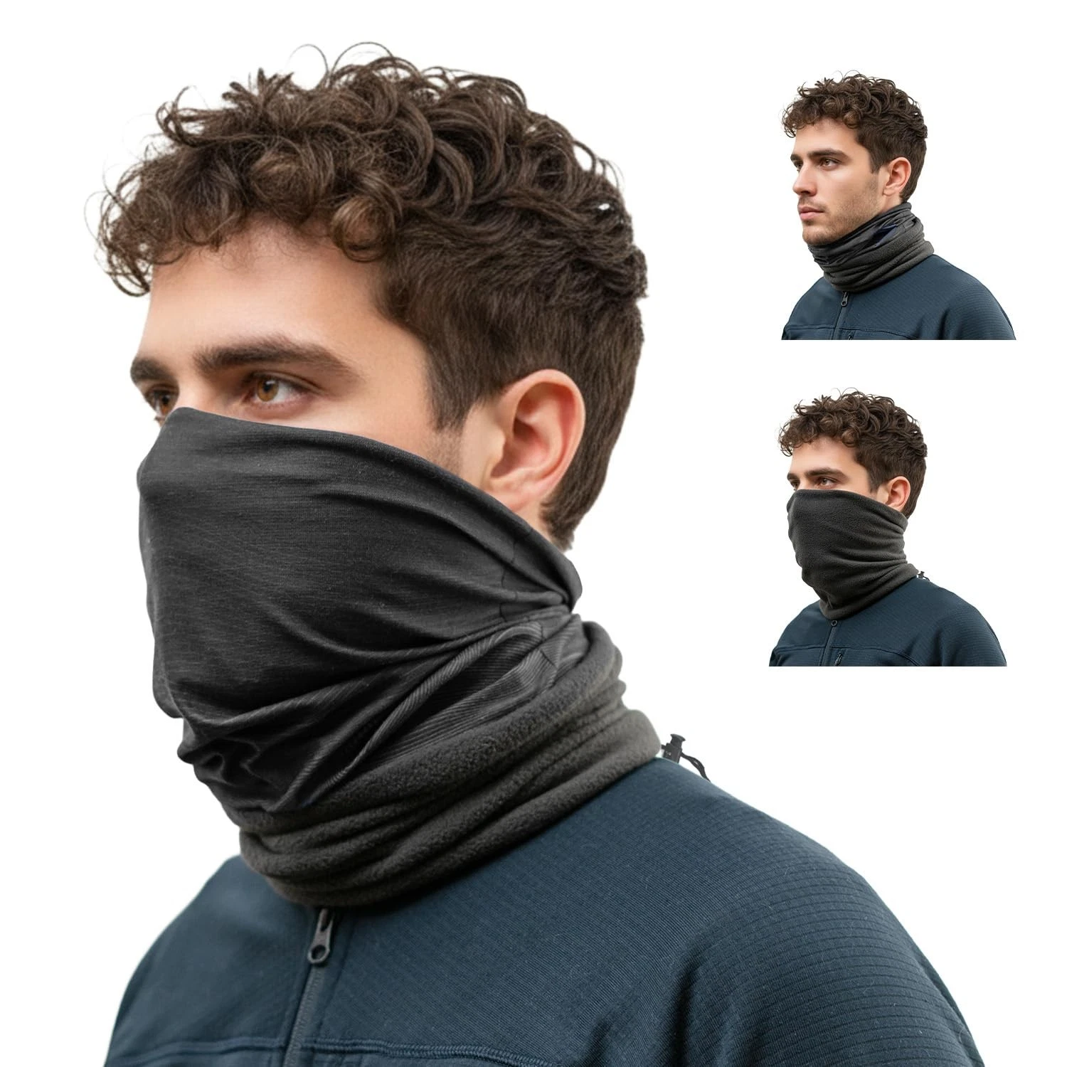 Adjustable fit Winter buff gaiter, Ski Mask- face mask for cold weather activ...