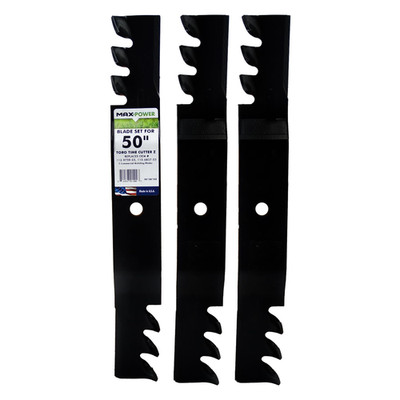 Maxpower 561381Xb 3 Blade Commercial Mulching Set For Many 50 In. Cut Toro