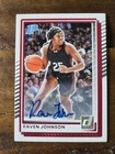 2025-26 Panini Donruss Raven Johnson Prospect Auto