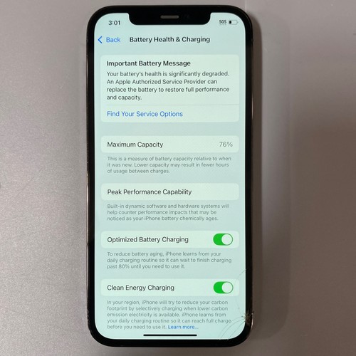 Apple iPhone 12 Pro - 256GB - Unlocked (Read Description) - Photo 5 sur 6
