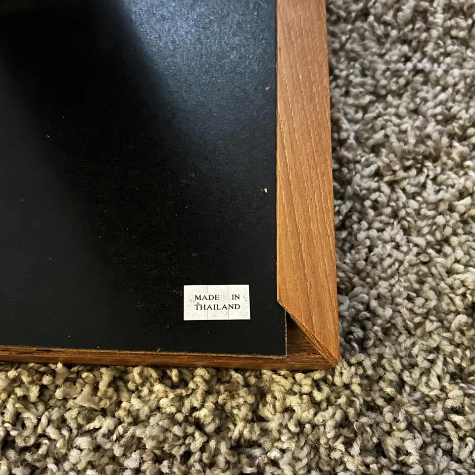 Juego de 2 marcos de fotos de madera dura de teca Nantucket 8x10 de colección acabado a mano Tailandia Foto 3 de 4