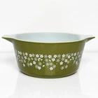 Vintage Pyrex #474-B  1.5 QT Spring Blossom Crazy Daisy Casserole Dish NO LID