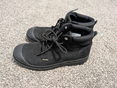 Palladium Women's Leather Boots Black 8.5