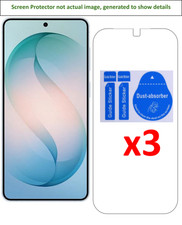 3x Samsung Galaxy S26 Screen Protector w/ cloth and install sticker