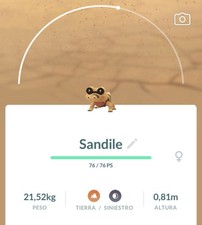 Pokemon Go Sandile - Ganovil - Mascaïman…