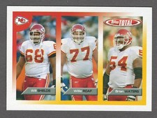 WILL SHIELDS/ROAF/BRIAN WATERS 2005 Topps Total RC #357 ONLY ROOKIE CARD Chiefs. rookie card picture