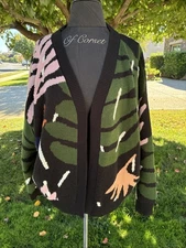 Anthropologie Bel Kazan Regina Wool Cardigan Sweater Boho One Size NWOT