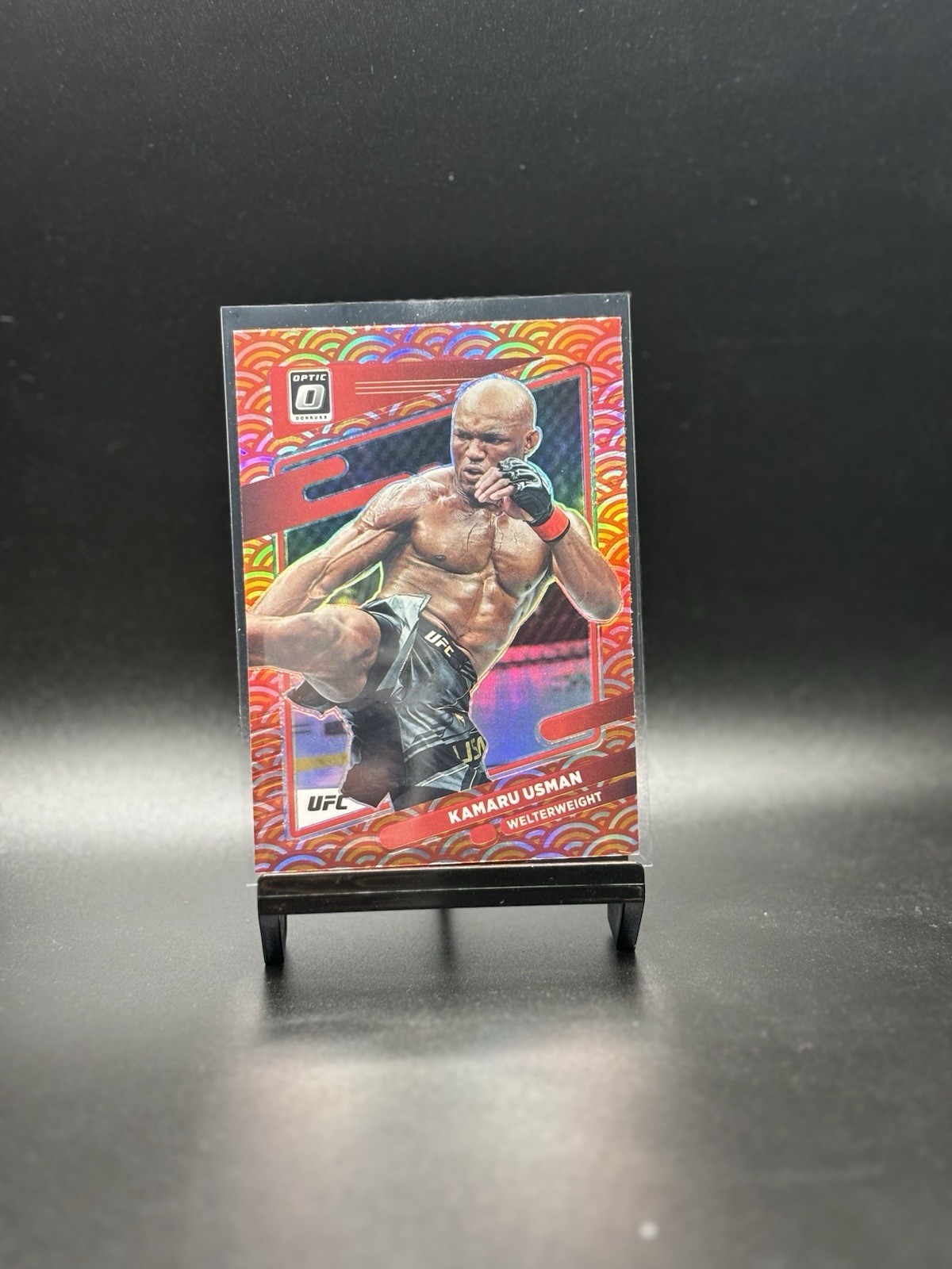 2022 Panini Donruss Optic UFC Kamaru Usman Photon Prizm SSP No. 42 🔥