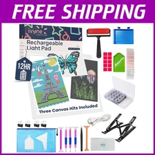 Ultra-Thin LED Light Board for Diamond Art Projects - White