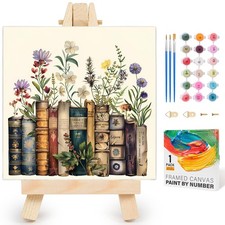 Framed Paint by Numbers Kit for Adults Beginner  Kids Ages 8-12, Book Paint ...