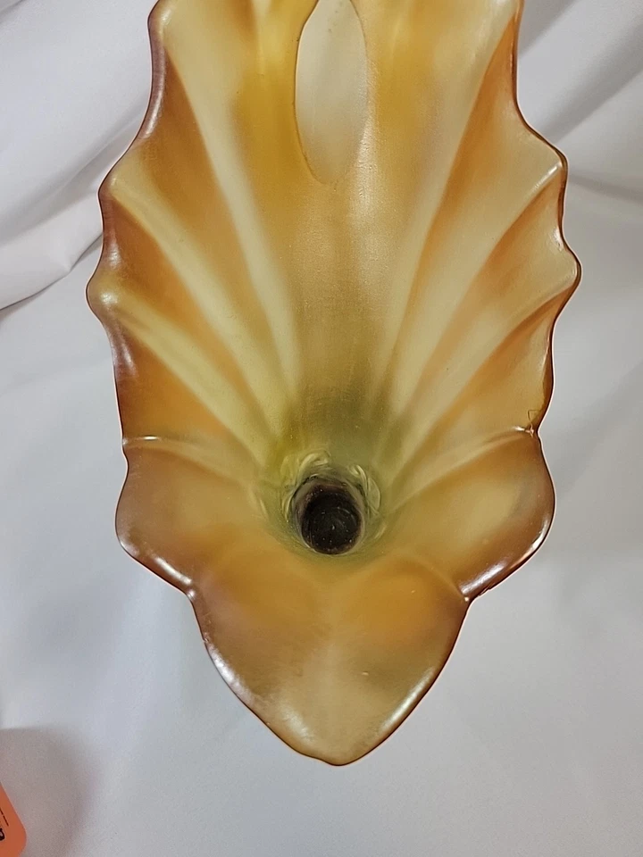 Jarrón de mesa centro de mesa Pearl Illusion grande vintage mediados de siglo Foto 4 de 4