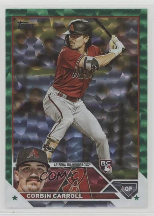 2023 Topps Series 2 Green Foil /499 Corbin Carroll #401 14ll