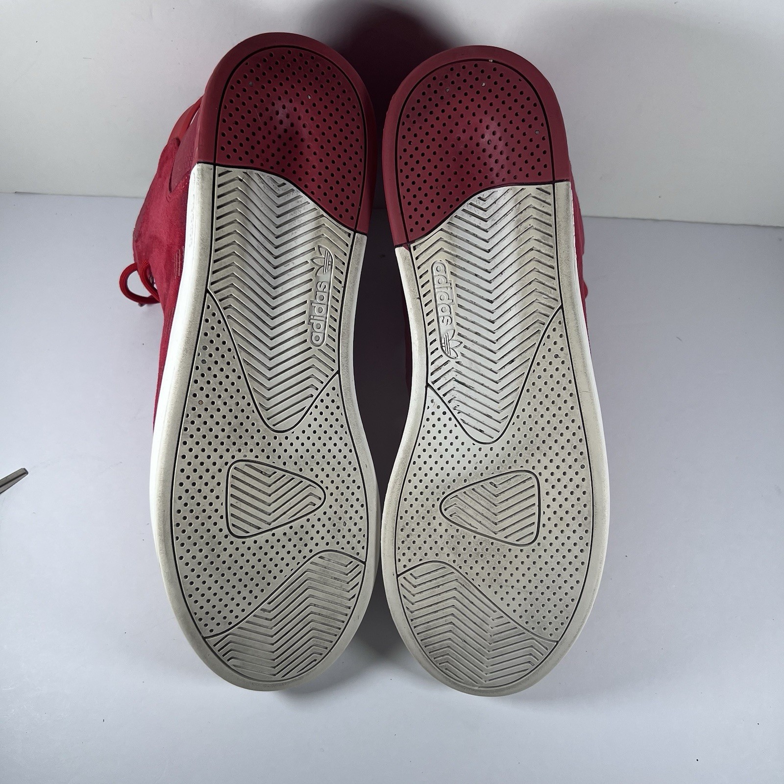 Adidas Tubular Invader Mid Red Suede Lace Up Athletic Shoes Men's Size 10 thumbnail 9