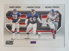 2021 Score 3D #12 Harry Carson/Lawrence Taylor/Michael Strahan ~ New York Giants