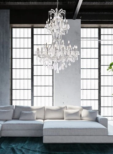 Elegant Lighting Maria Theresa 46" 36 Light Royal Crystal Chandelier - Picture 8 of 8