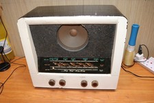 Columbia C303 vintage wooden valve tube radio receiver UNTESTED Spares Repairs
