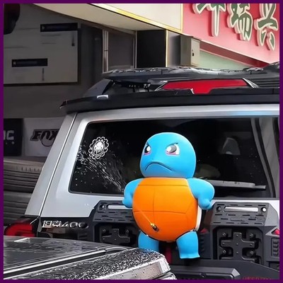 New Popular Toys Anime Will Spray Water Jenny Car Accessories Spray Water Big