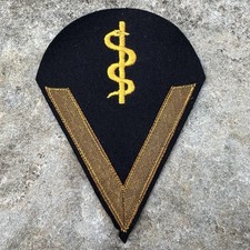 ORIGINAL WWII WW2 German Navy Medical Gefreiter Career & Rank Sleeve Patch