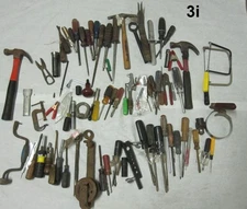 Huge Lot Tools Hardware Assorted Kit Set Screw Drivers Hammer Wrench Vintage