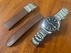 20mm Vintage Steel buckle leather  Watch band bracelets For Seiko 9011 6139 9015