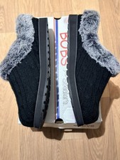 Skechers Bobs Keepsakes Ice Angel With Memory Foam Black Slippers UK Size 6