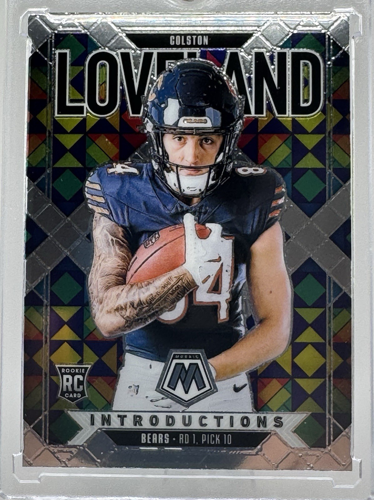 2025 Panini Mosaic #5  Colston Loveland Introductions RC - MICH | CHI Bears
