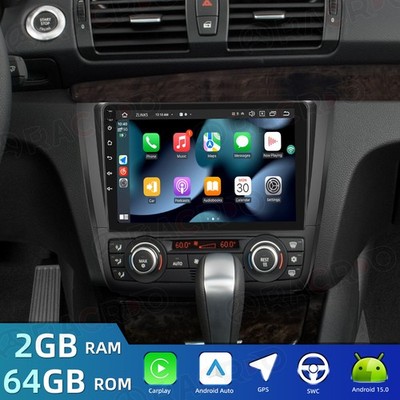 Android 15 Apple Carplay For BMW 1 Series E88 E82 E81 E87 08-11 Car Stereo Radio