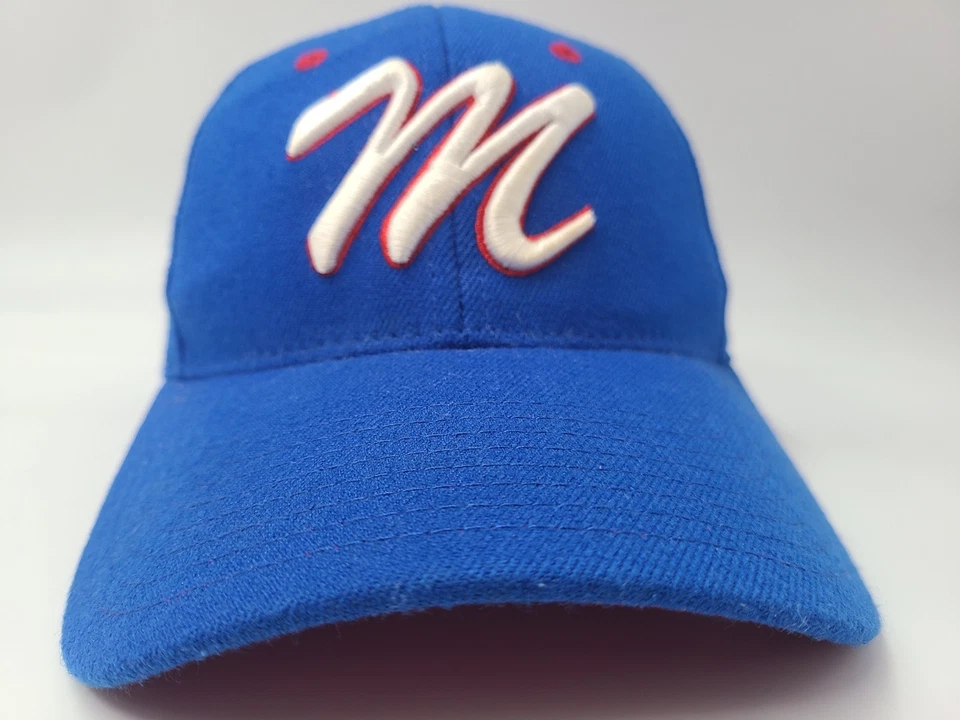 Gorra Moors Zephyr Flex ajustada (parece S-M) escuela secundaria universidad azul Foto 2 de 4