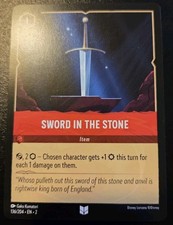 Sword In The Stone 136/204 Uncommon Rise Of The Floodborn Disney Lorcana TCG