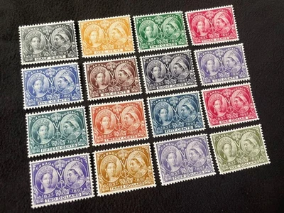 1897 Canada Diamond Jubilee Complete Set Reproduction Stamp sv - Image 1 of 2
