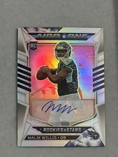 2022 Rookies & Stars Malik Willis /35 Silver Prizm Airborne ROOKIE AUTO RC MINT!